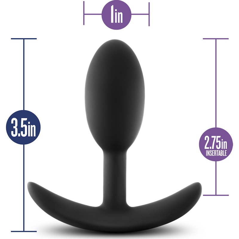 Luxe Small Wearable Butt Plug Vibra Slim