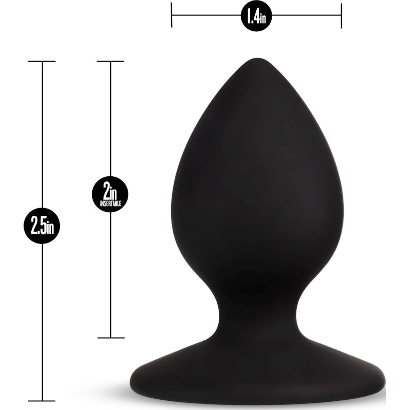 Temptasia Silicone Slut Butt Plug in Black