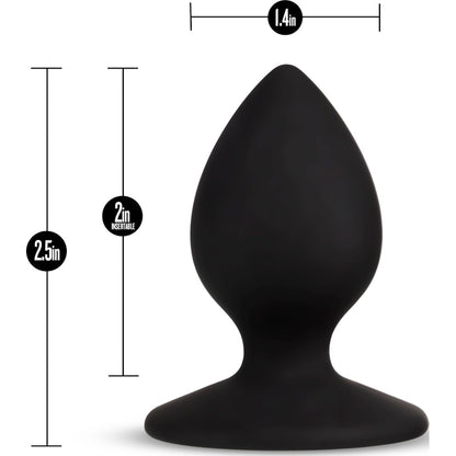 Temptasia Slave Silicone Butt Plug in Black