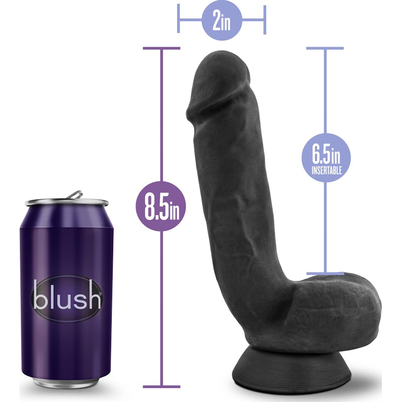 Au Naturel Bold Pound 8.5in Dildo Black Black