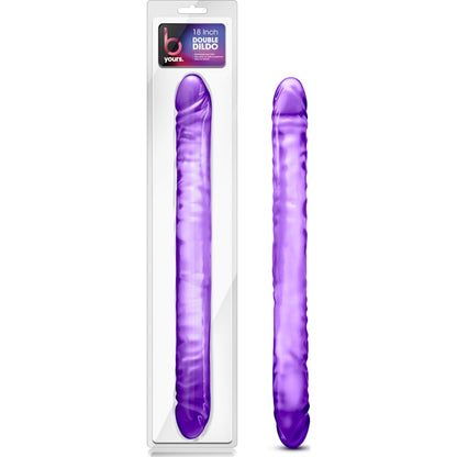 B Yours Double Dildo Purple 18in Purple