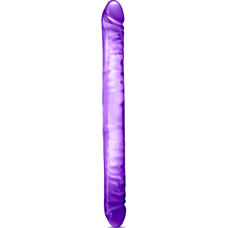 B Yours Double Dildo Purple 18in Purple