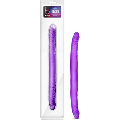 B Yours Double Dildo Purple 16in Purple