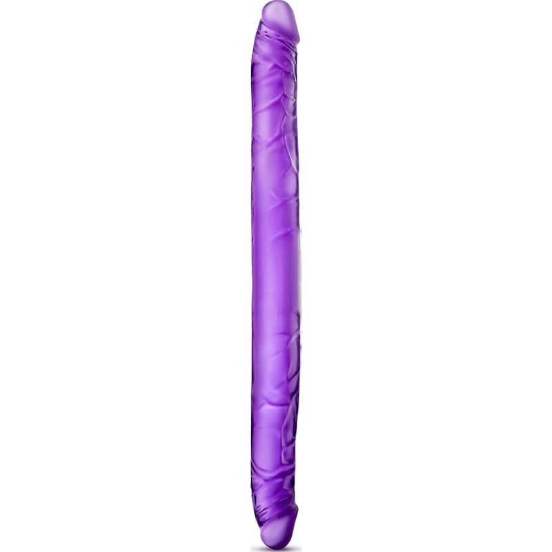 B Yours Double Dildo Purple 16in Purple