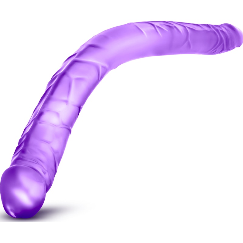 B Yours Double Dildo Purple 16in Purple