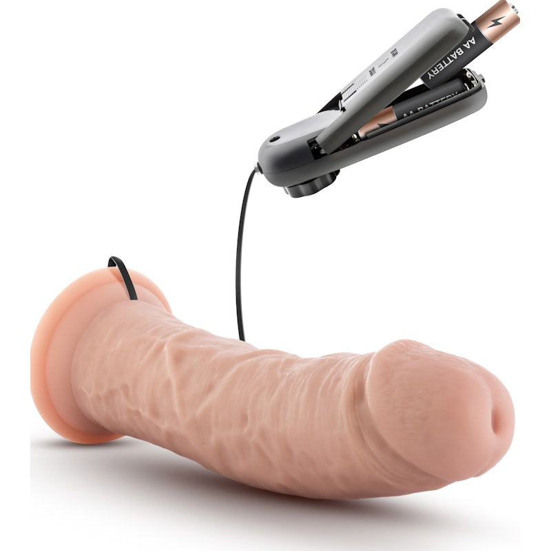 Dr Skin Dr Joe 8in Vibrating Cock with Suction Cup Vanilla Vanilla