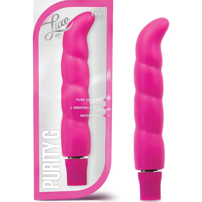 Luxe Purity G-Spot Vibe – Curved, Ribbed, 10 Modes