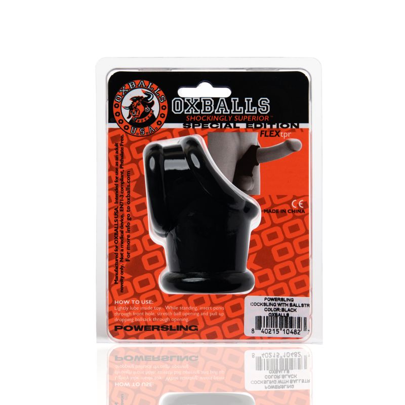 Powersling Cocksling And Ballstretcher Black OxBalls