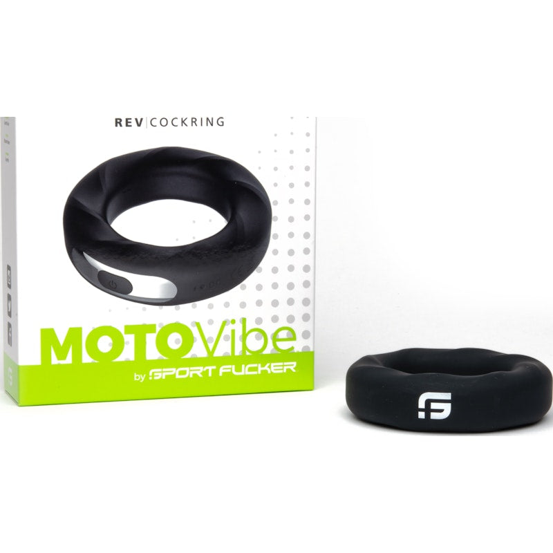 MOTOVibe Rev Cockring 48mm by Sport Fucker Black