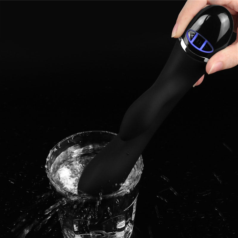 O Sensual Silicone Rechargeable Rabbit Vibrator Black