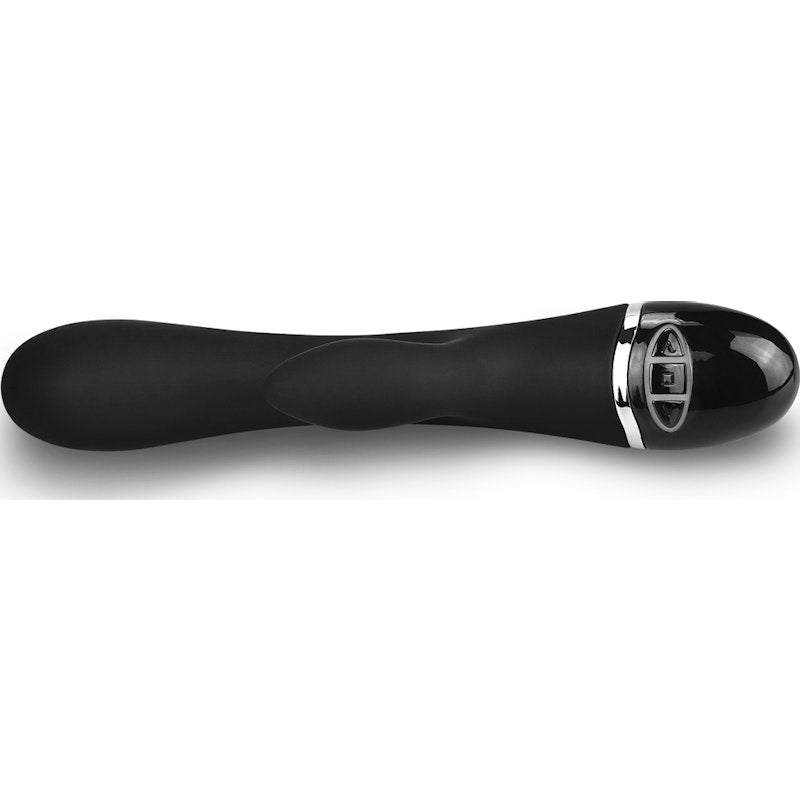 O Sensual Silicone Rechargeable Rabbit Vibrator Black