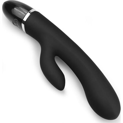 O Sensual Silicone Rechargeable Rabbit Vibrator Black