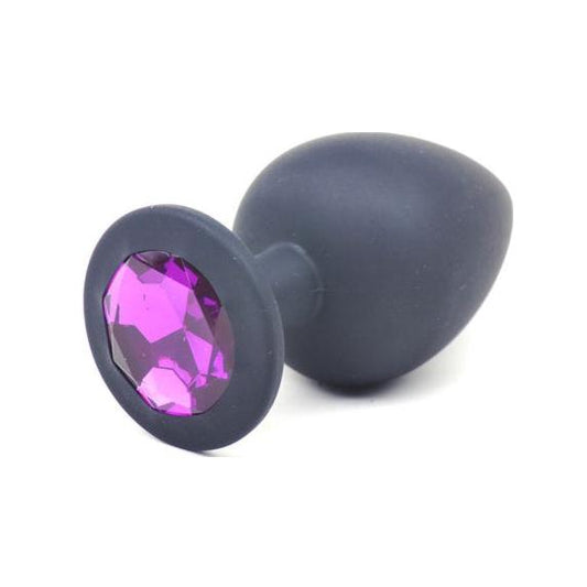 Purple Diamond Soft Silicone Butt Plug Large