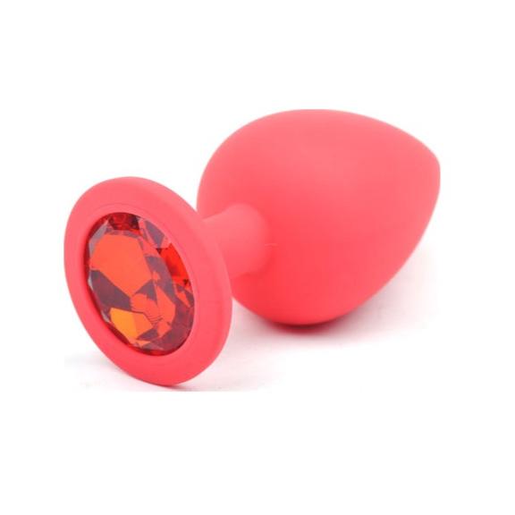 Red Diamond Soft Silicone Butt Plug Large