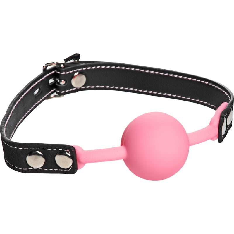 Glow Gag Glow in the Dark Silicone Ball Gag Pink