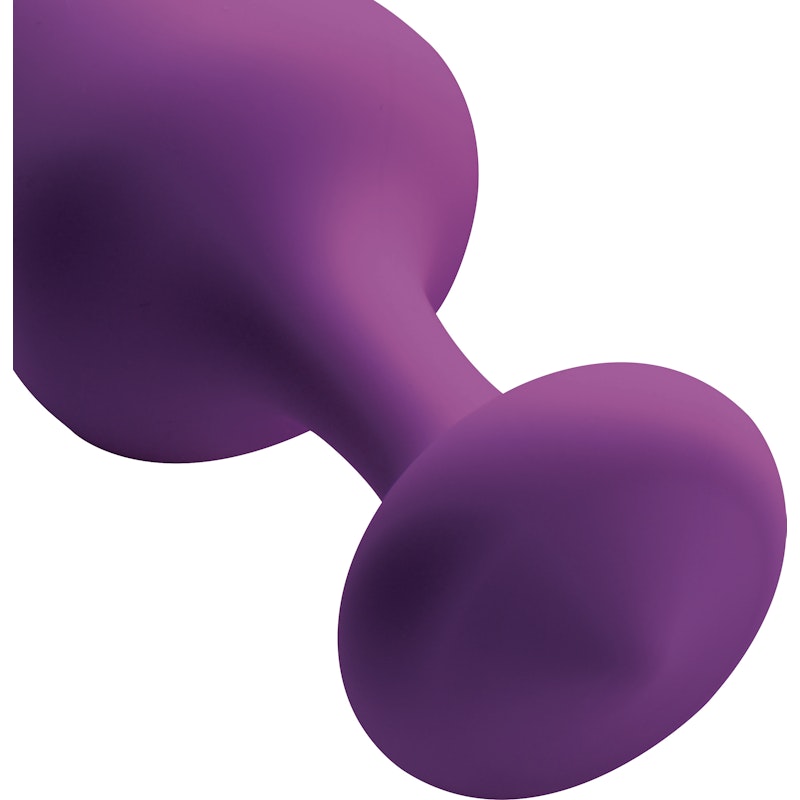 Purple Pleasures Silicone Butt Plugs 3 Piece Kit Purple