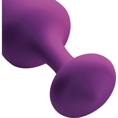 Purple Pleasures Silicone Butt Plugs 3 Piece Kit Purple