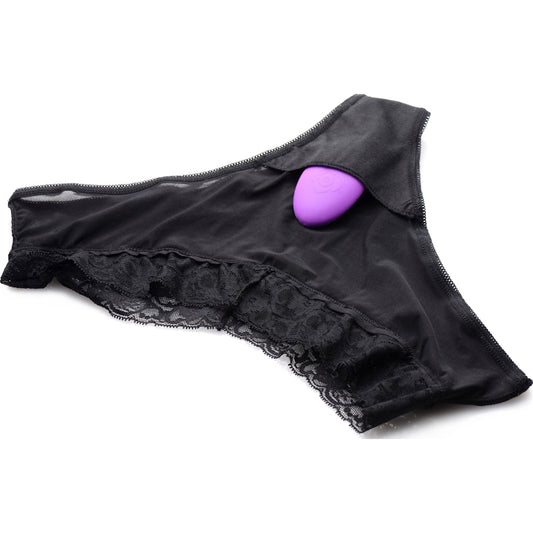 Naughty Knickers Silicone Remote Panty Vibe Purple