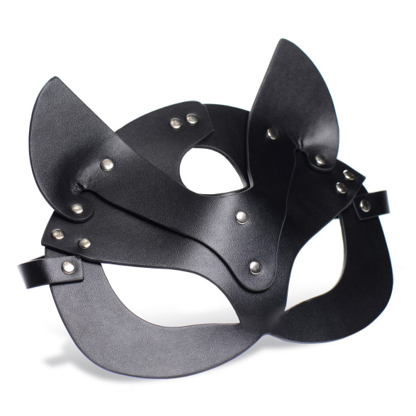 Master Series Naughty Kitty Cat Mask Faux Leather Roleplay Mask