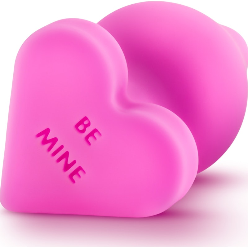 Naughty Candy Heart Butt Plug Be Mine Pink