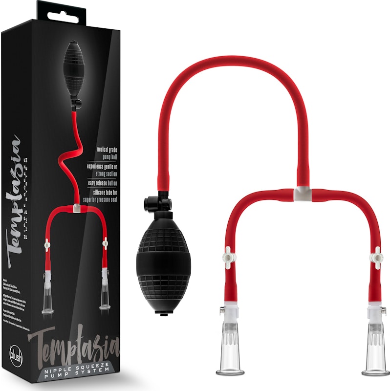 Temptasia Nipple Squeeze Pump System Black Black