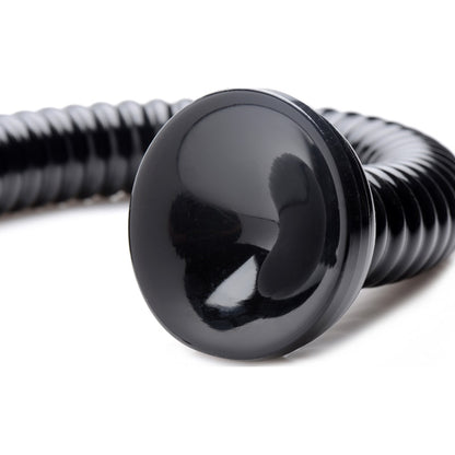 Ribbed Hose Dildo 19in Black