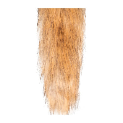 Faux Fur Tail with Silver Butt Plug Style 1