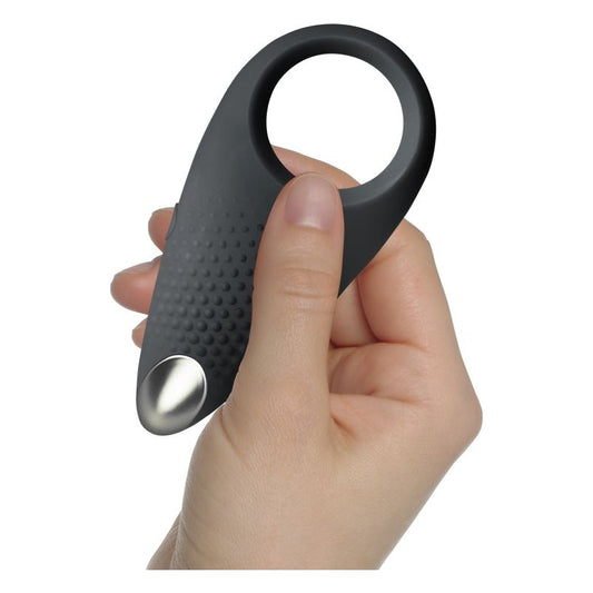 Empower Vibrating Cock Ring Black by Rocks Off