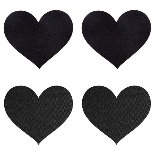 Classic Black Heart Shaped Pasties