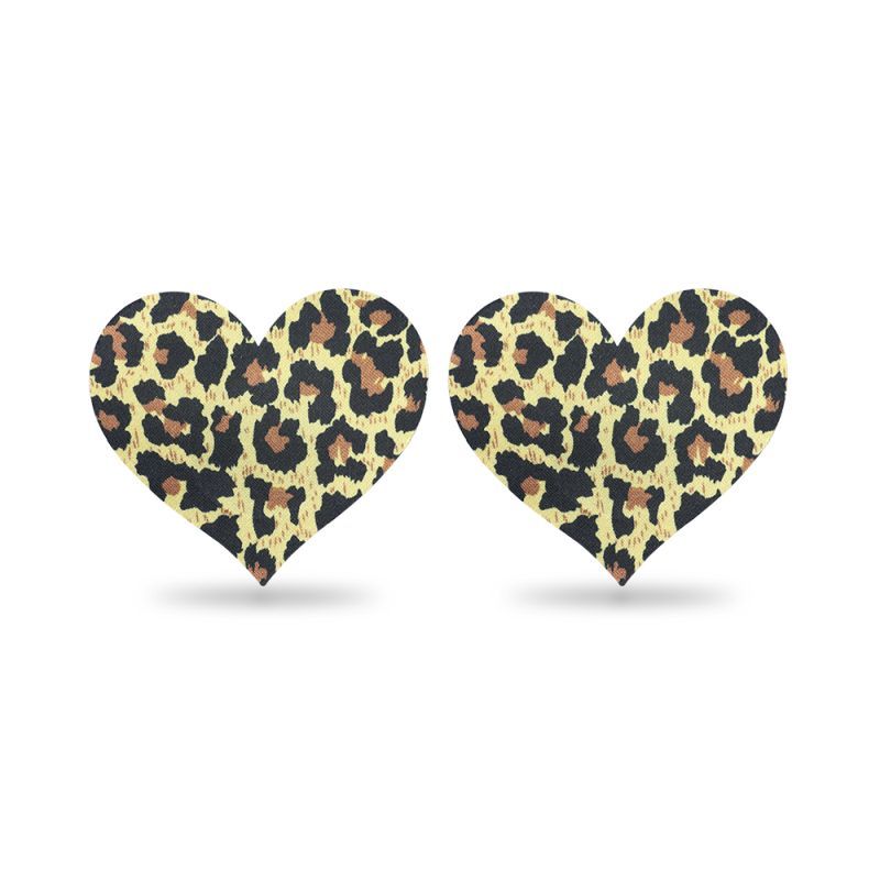 Leopard Sexy Nipple Pasties Twin Pk Brown