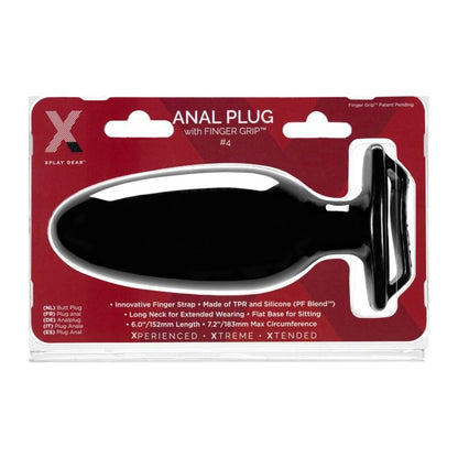 PerfectFit Butt Plug Xplay Finger Grip 4 Large Black