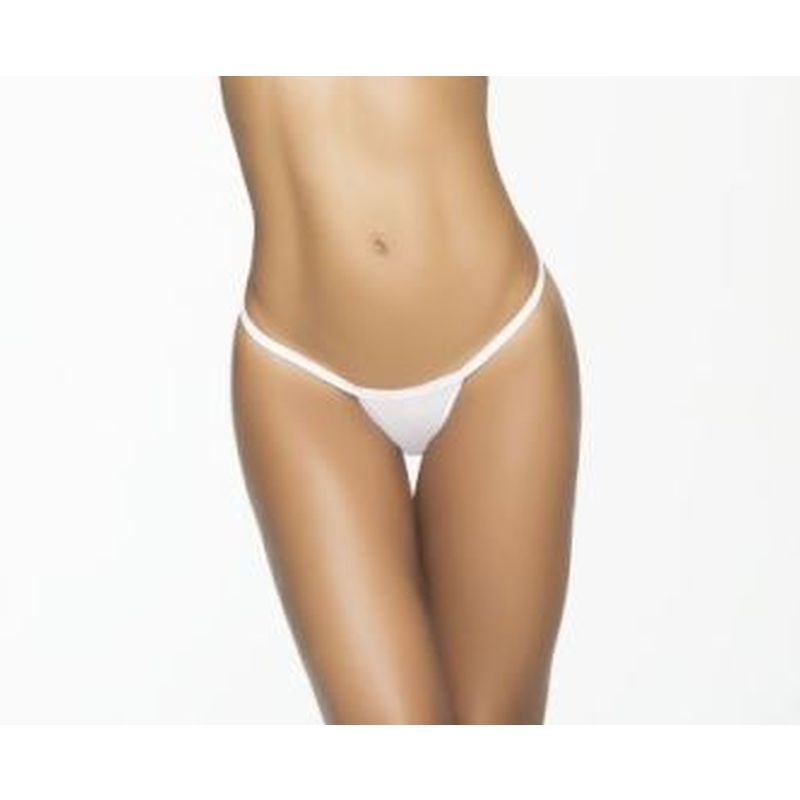 Y Back Thong White Small/Medium