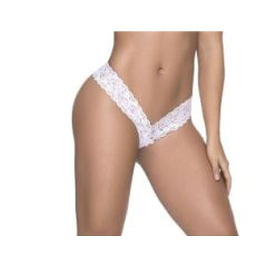 Sexy Lace Thong White Medium White