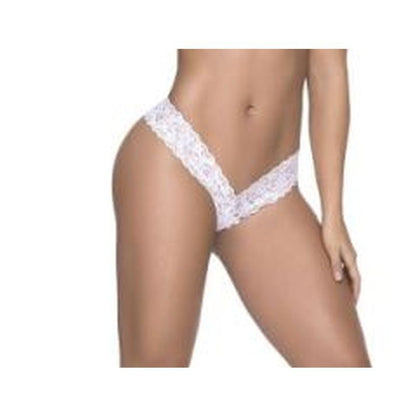 Sexy Lace Thong White Large White