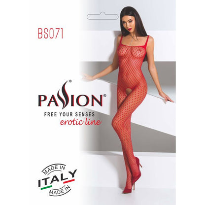 Bodystocking BS071 Red One Size