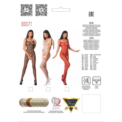 Bodystocking BS071 Red One Size