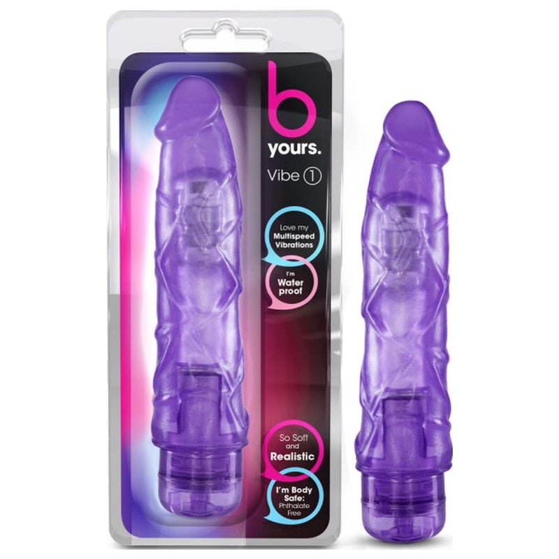 B Yours Vibe No.1 – 9" Realistic Vibrator, Twist-Dial Power