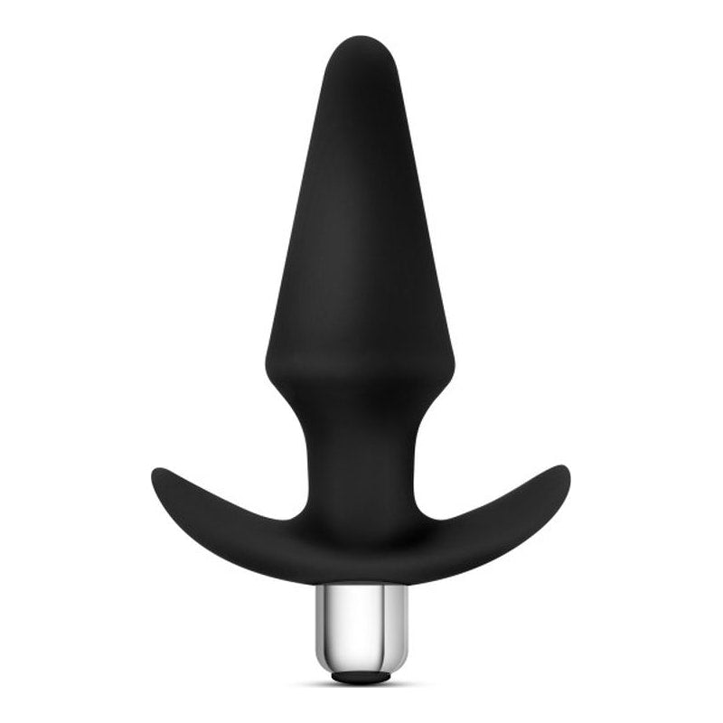 Luxe Discover Butt Plug with Vibrating Bullet Black