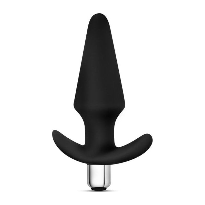 Luxe Discover Butt Plug with Vibrating Bullet Black