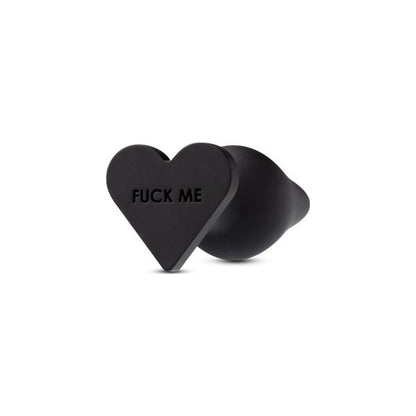 Temptasia Butt Plug with Fuck Me in Black