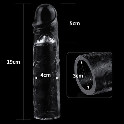 Clear Penis Extender Sleeve Plus 2inch