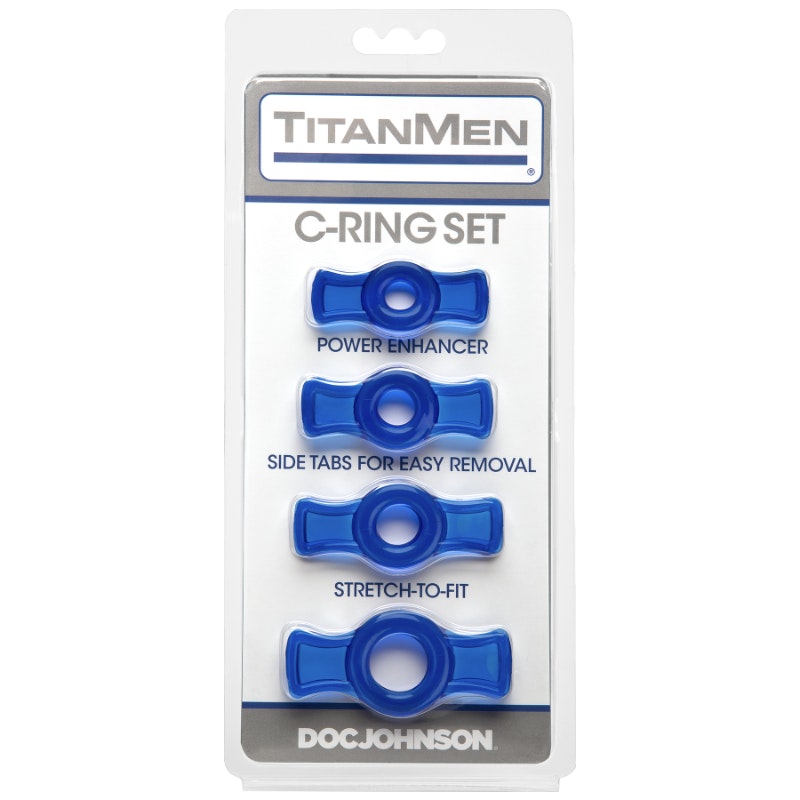 Cock Ring Set Blue Blue