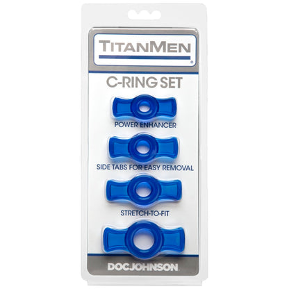 Cock Ring Set Blue Blue