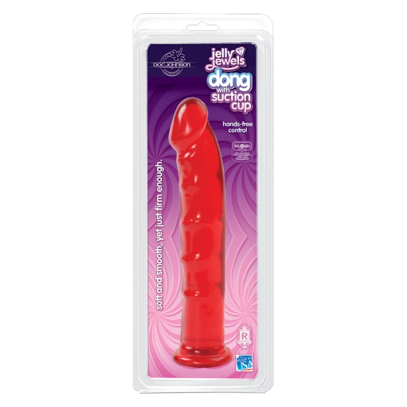 Dong With Suction Cup Ruby Red