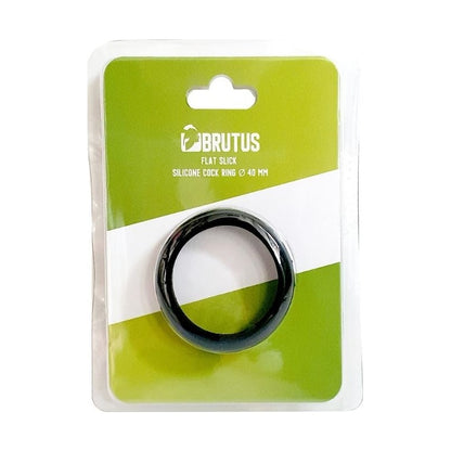 Brutus Flat Slick Cock Ring 40mm Black