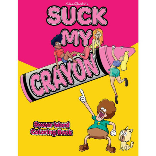 Suck My Crayon Colouring Book Swear Word Themed