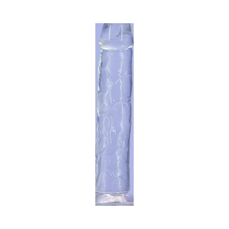 Crystal Dildo Straight 9in Clear Clear