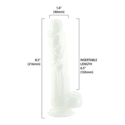 Pearl Dildo 8.5in Pearl White White