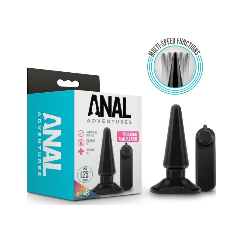 Multi-Speed Vibrating Butt Plug Anal Adventures Basic