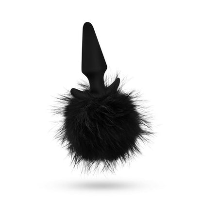 Anal Adventures Platinum Rabbit Tail Plug Black